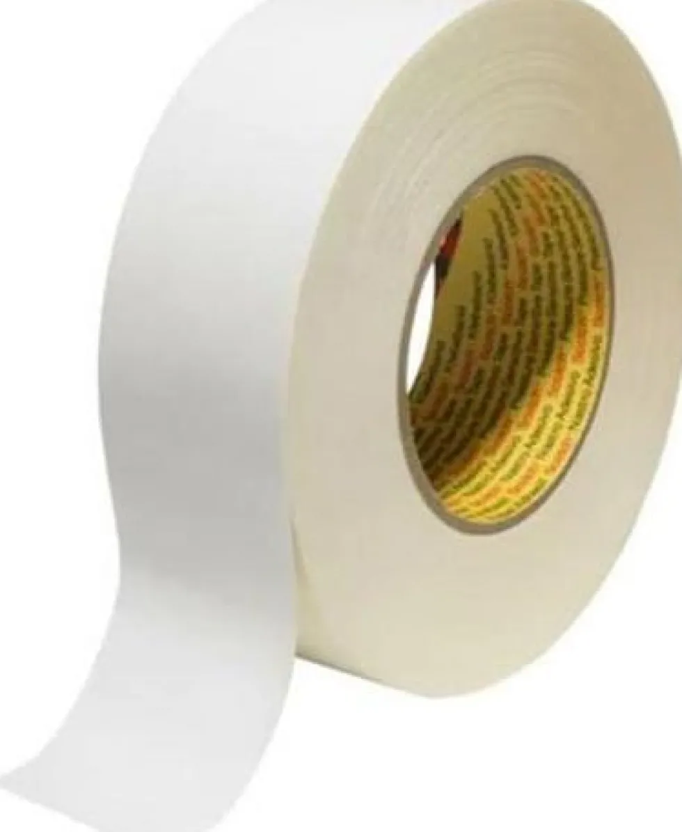 Tejp Textil Plastbelagd Vit, 25mm x 50m