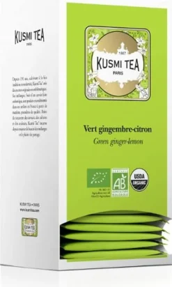 Te KUSMI Eko Green ginger-lemon 25/fp