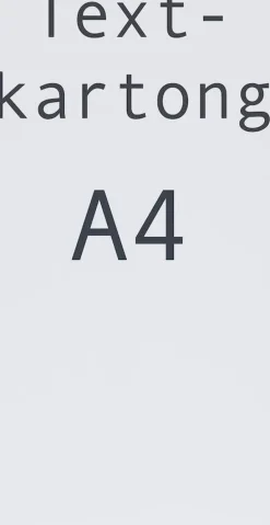 Textkartong A4 275g Vit, 25/fp