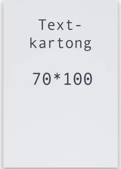 Textkartong 70x100cm matt Vit, 5/fp