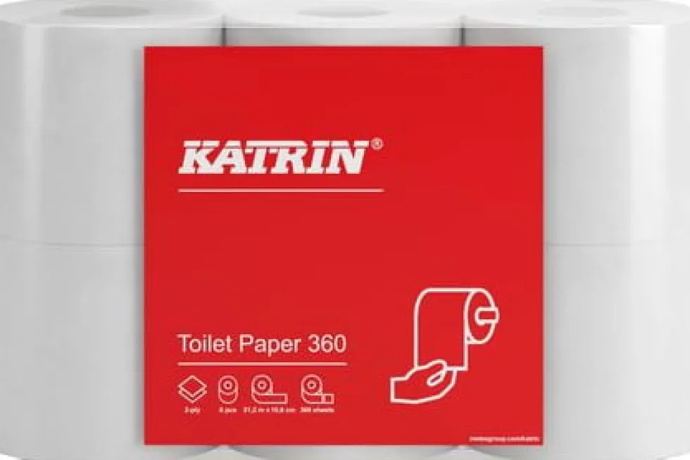 Toalettpapper KATRIN Basic 360, 2-lag, 50m, 42rl/fp