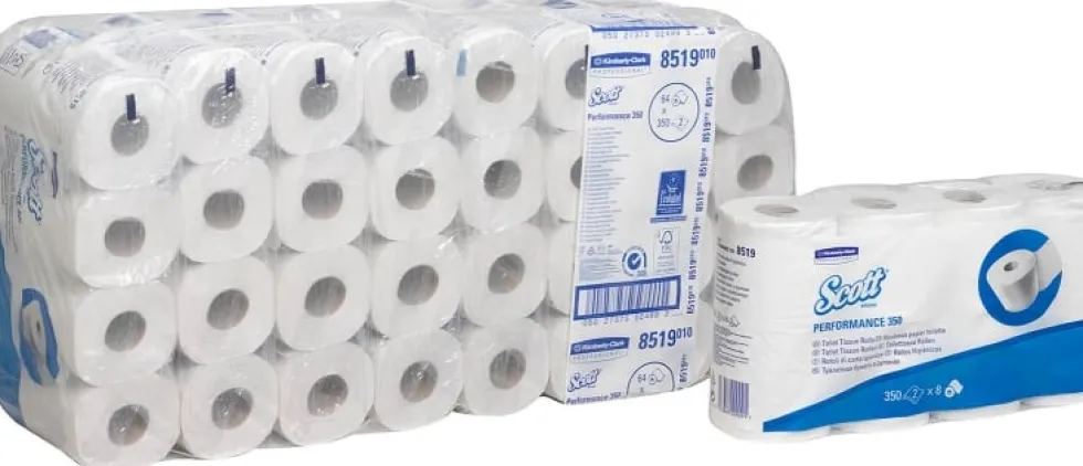 Toalettpapper SCOTT®, 2-lagers, 27m, 64rl/fp