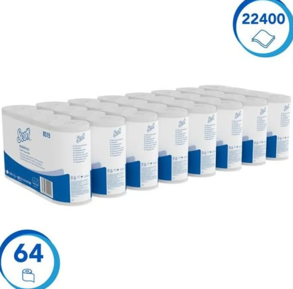 Toalettpapper SCOTT®, 2-lagers, 27m, 64rl/fp