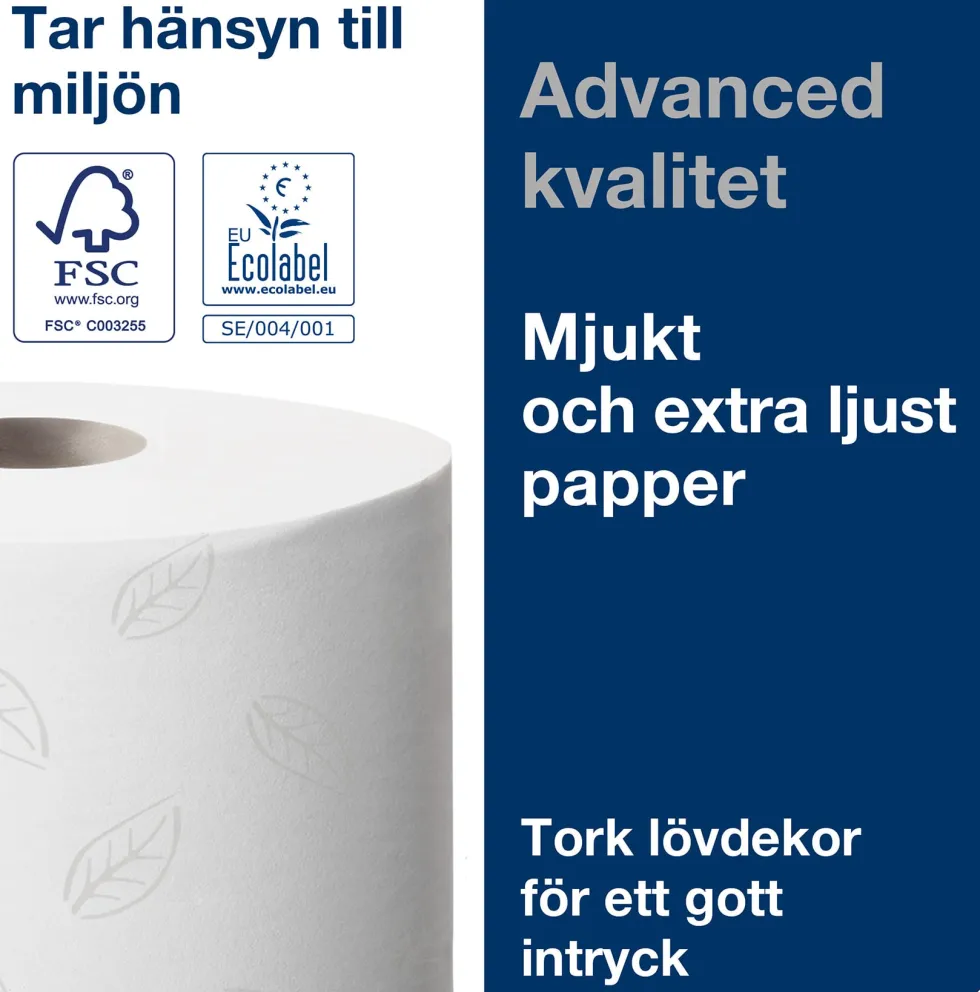 Toalettpapper TORK Smartone Advanced T8, 2-lag, 207m, 6/fp