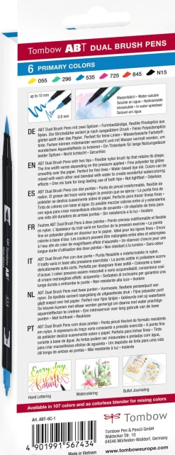 Tombow ABT Dual Brush 6P-1 Basic carton (6)