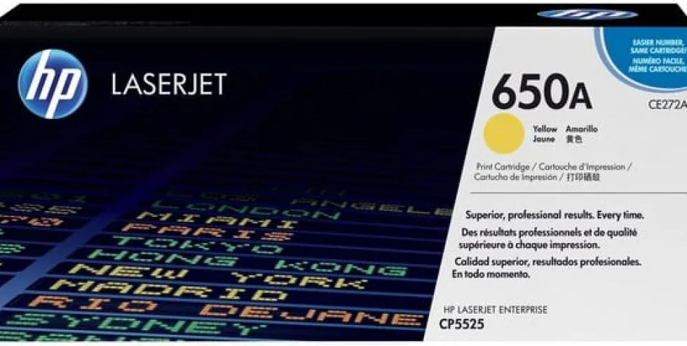 Toner HP CE272A 650A 15K gul