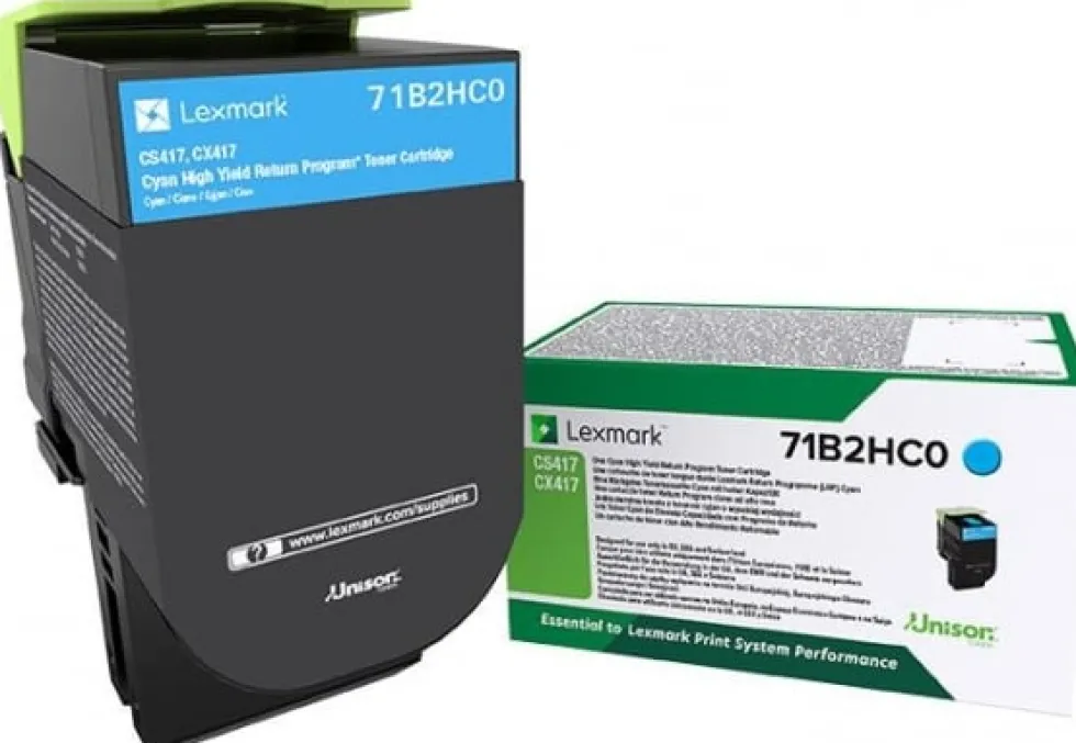 Toner LEXMARK 71B2HC0 Cyan