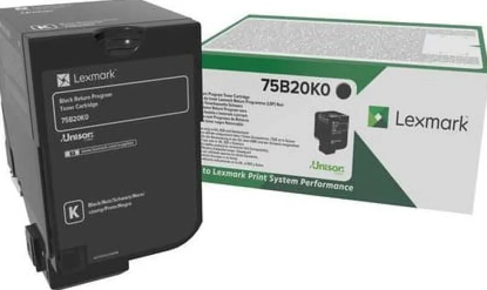 Toner LEXMARK 75B20K0 Svart