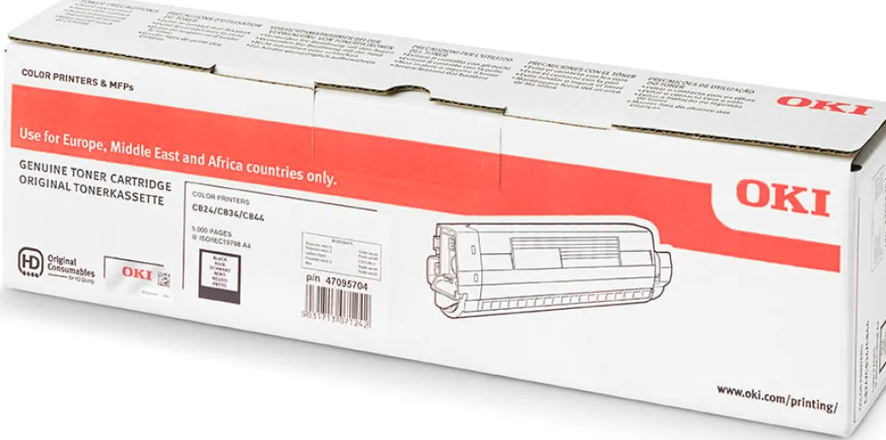 Toner OKI 47095704 C824/834/844 5K svart