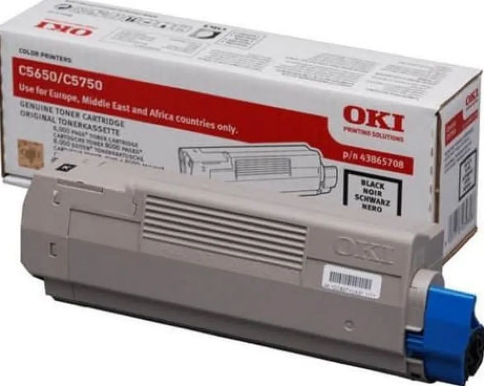 Toner OKI 43865708 8K svart