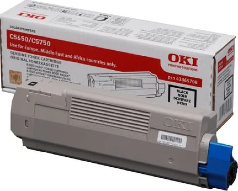 Toner OKI 43865708 8K svart