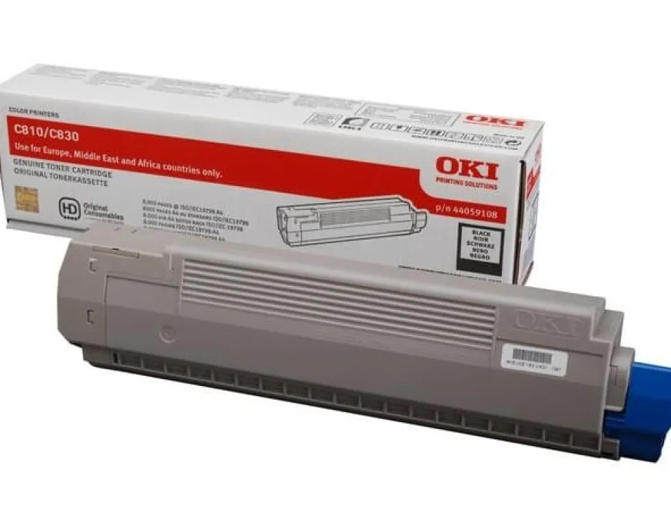 Toner OKI 44059108 8K svart