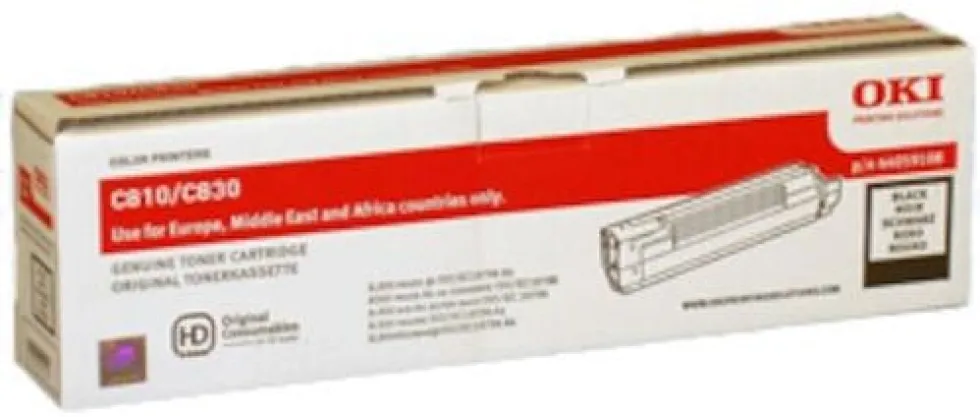 Toner OKI 44059108 8K svart