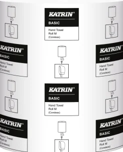 Torkrulle KATRIN Basic M1, centermatad, 1-lag, Ø19cm, 300m
