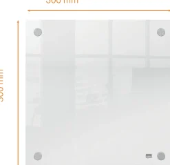Transparent mini whiteboard vägg 30x30cm