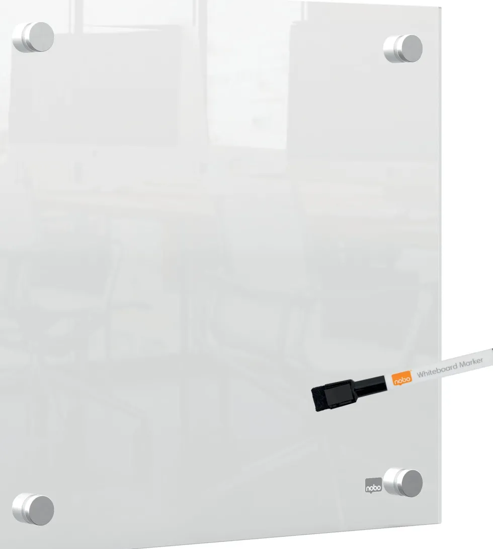 Transparent mini whiteboard vägg 30x30cm