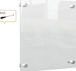 Transparent mini whiteboard vägg 30x30cm