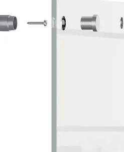 Transparent mini whiteboard vägg 30x30cm