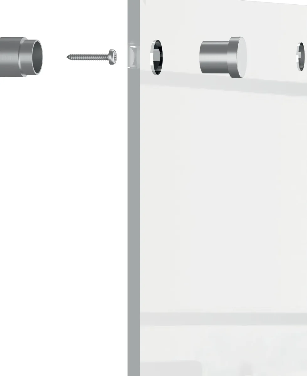 Transparent mini whiteboard vägg 30x30cm