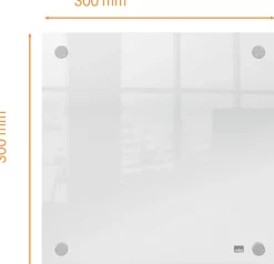Transparent mini whiteboard vägg 30x30cm