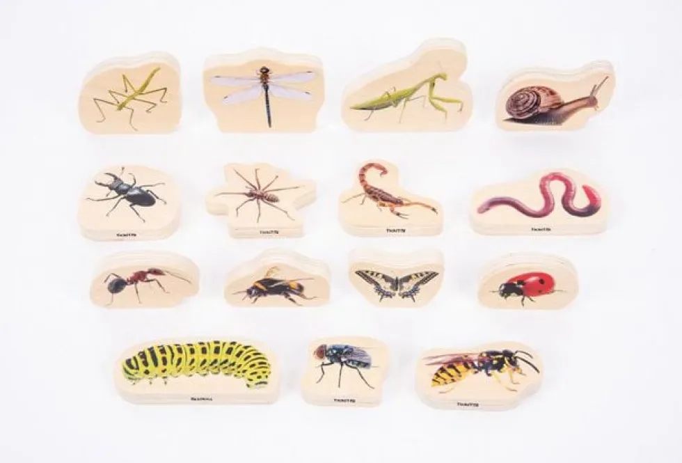 Träfigurer insekter 15/fp