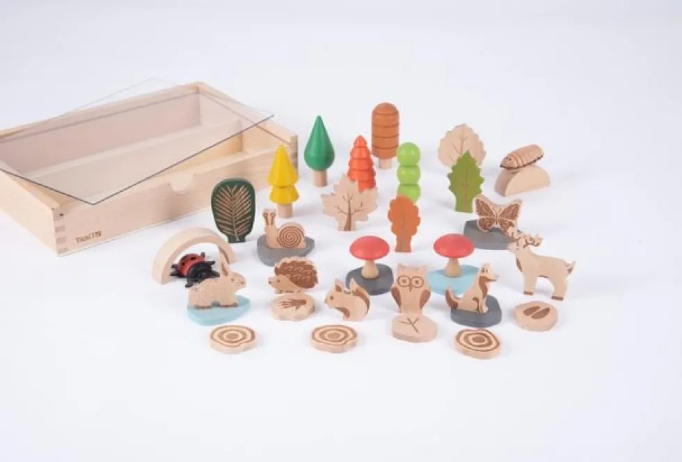 Träfigurer skog och djur 36/fp