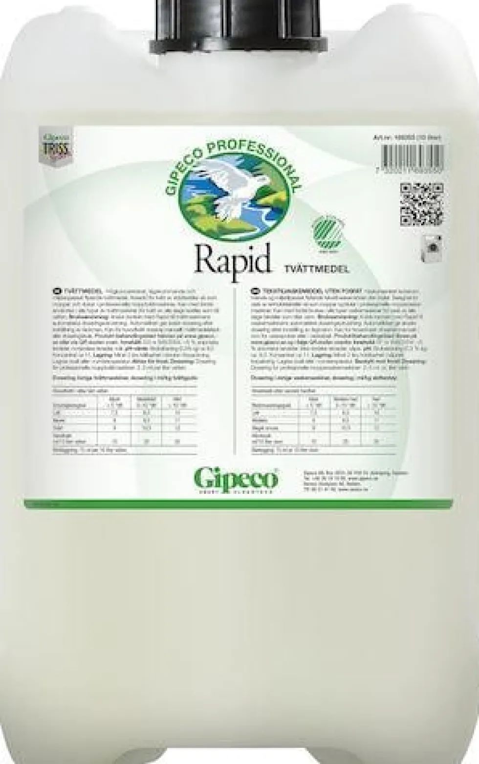 Tvättmedel Gipeco Rapid, 10L