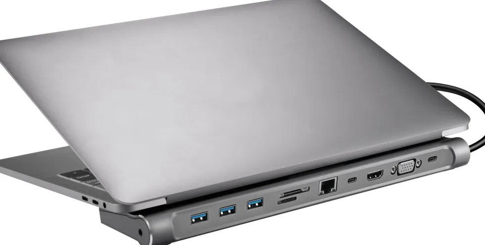 USB-C 10-in-1 Docking Station, Alu