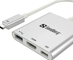 USB-C Mini Dock HDMI+USB, White