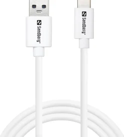 USB-C to USB-A 3.0 Cable, White (1m)