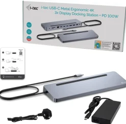 USB-C triple dock 2xDP HDMI 4xUSB-A 1xUSB-C GLAN 100W PD SD
