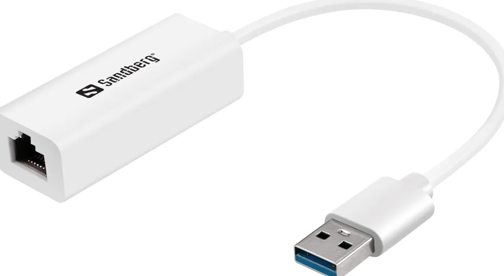 USB3.0 Gigabit Network Adapter, White