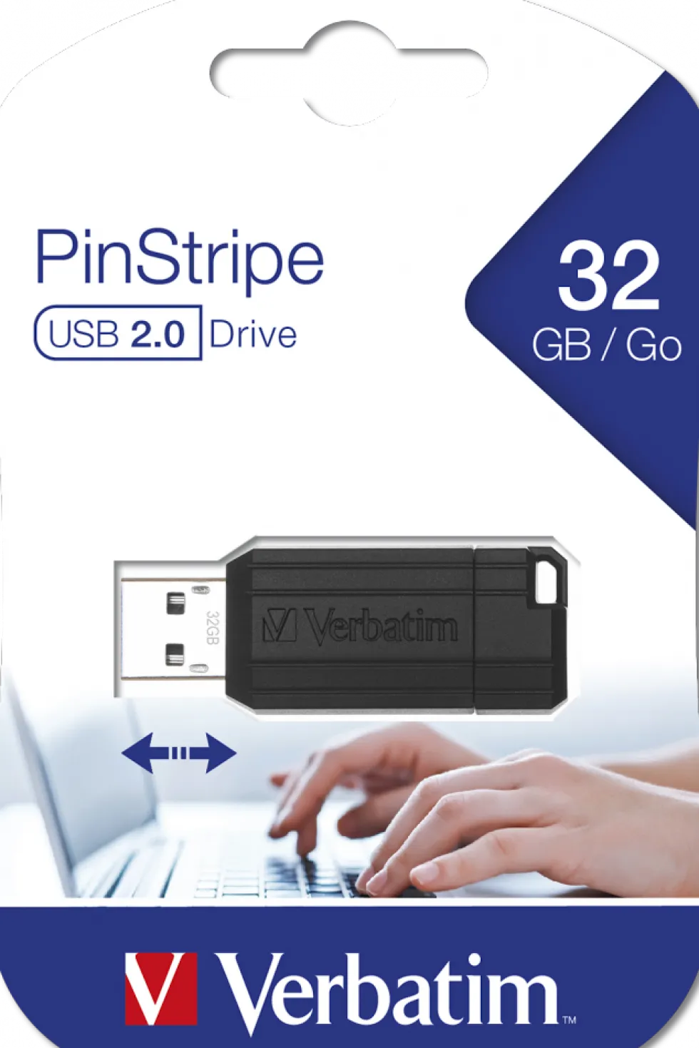 USB 2.0 Store 'n* Go Pin 32GB, Black