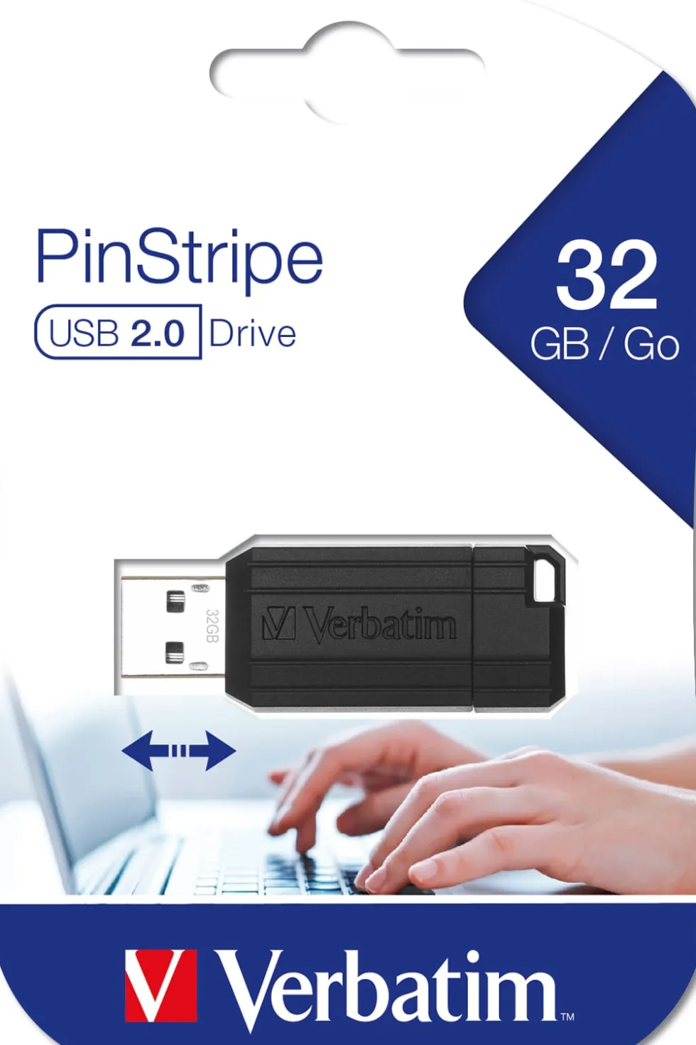USB 2.0 Store 'n* Go Pin 32GB, Black