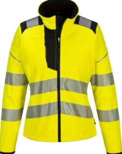 Varselsoftshell dam PW381 Hi-vis kl 2 M