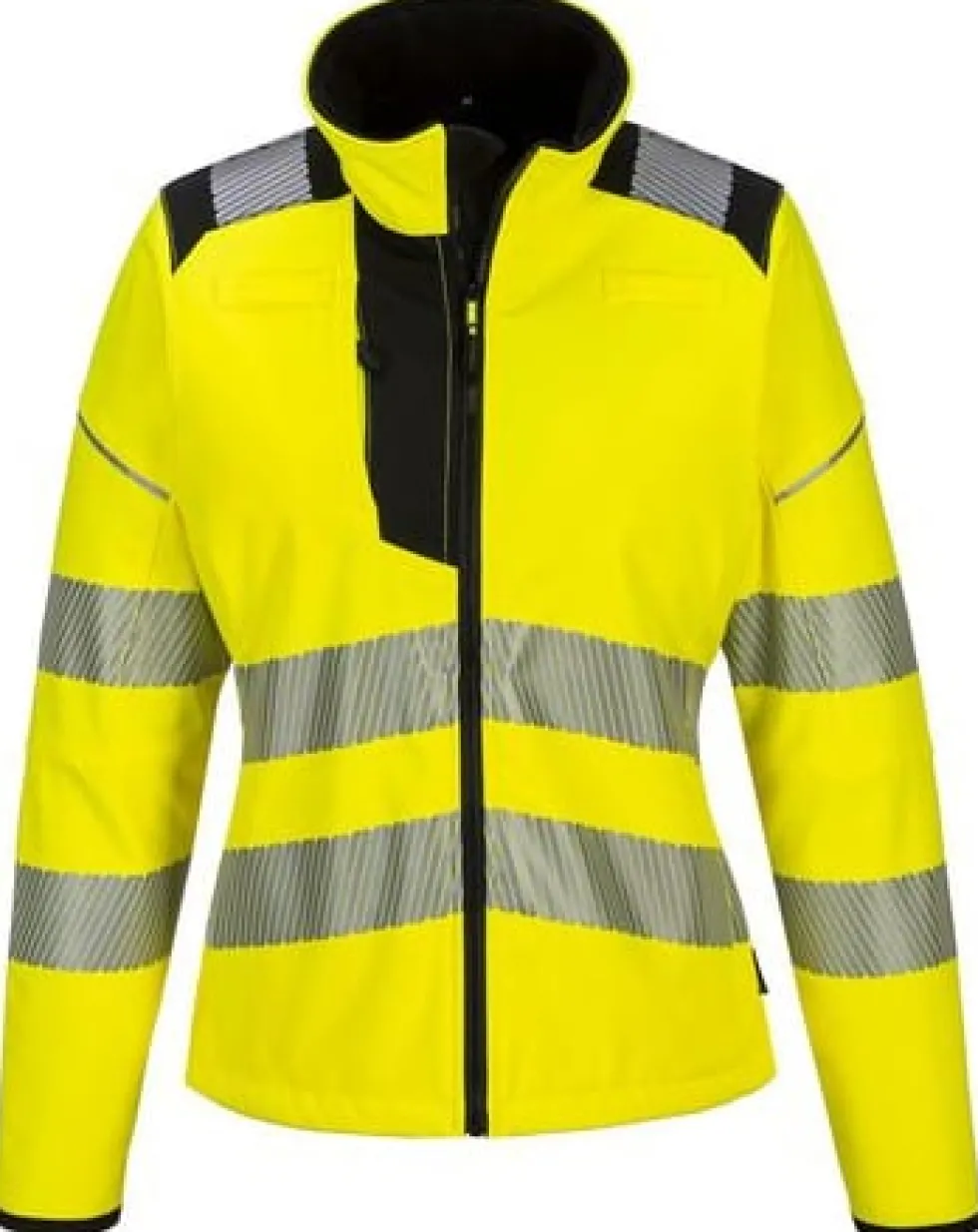 Varselsoftshell dam PW381 Hi-vis kl 2 M