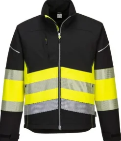 Varselsoftshell 3L PW375 Hi-Vis Kl 1 3XL