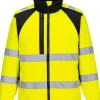 Varselsoftshell PW CD875 Kl 2/3 gul S