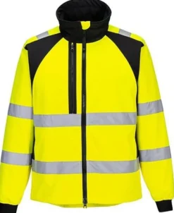Varselsoftshell PW CD875 Kl 2/3 gul 2XL