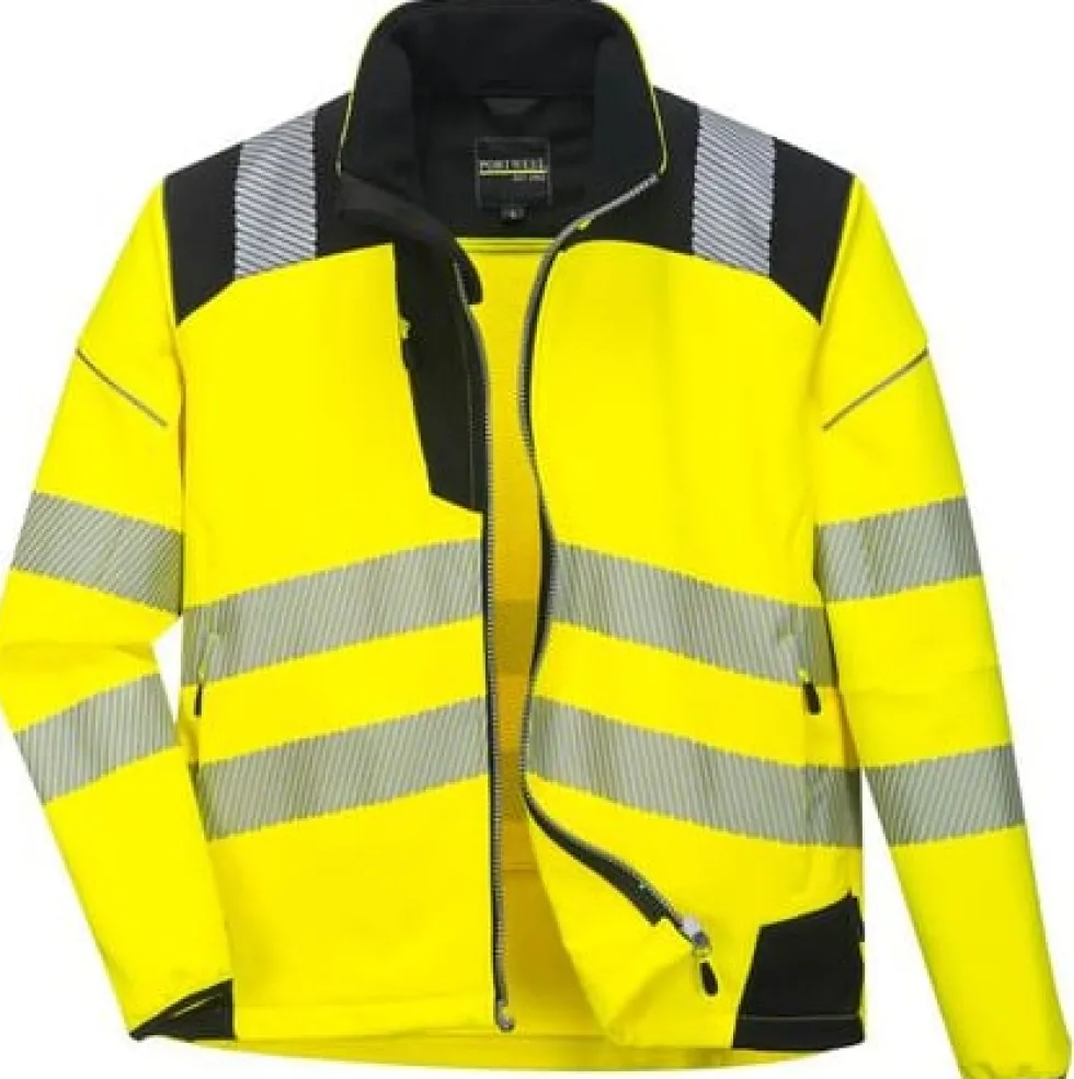 Varselsoftshell PW T402 Hi-Vi Kl 2/3 M