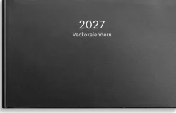 Veckokalendern 2027 plast svart