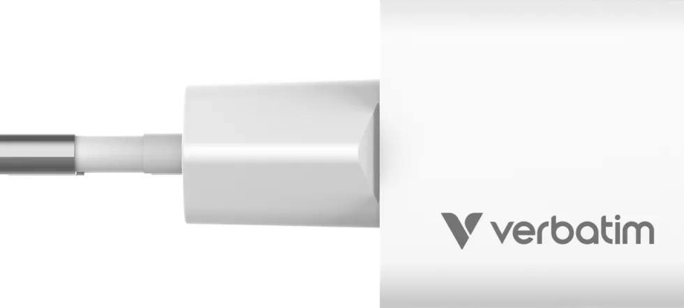 Verbatim Mini GaN Charger 20W EU bundle with USB-C cable