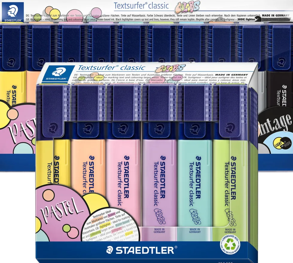 Överstrykningspenna Textsurfer pastellfärger ass (6)