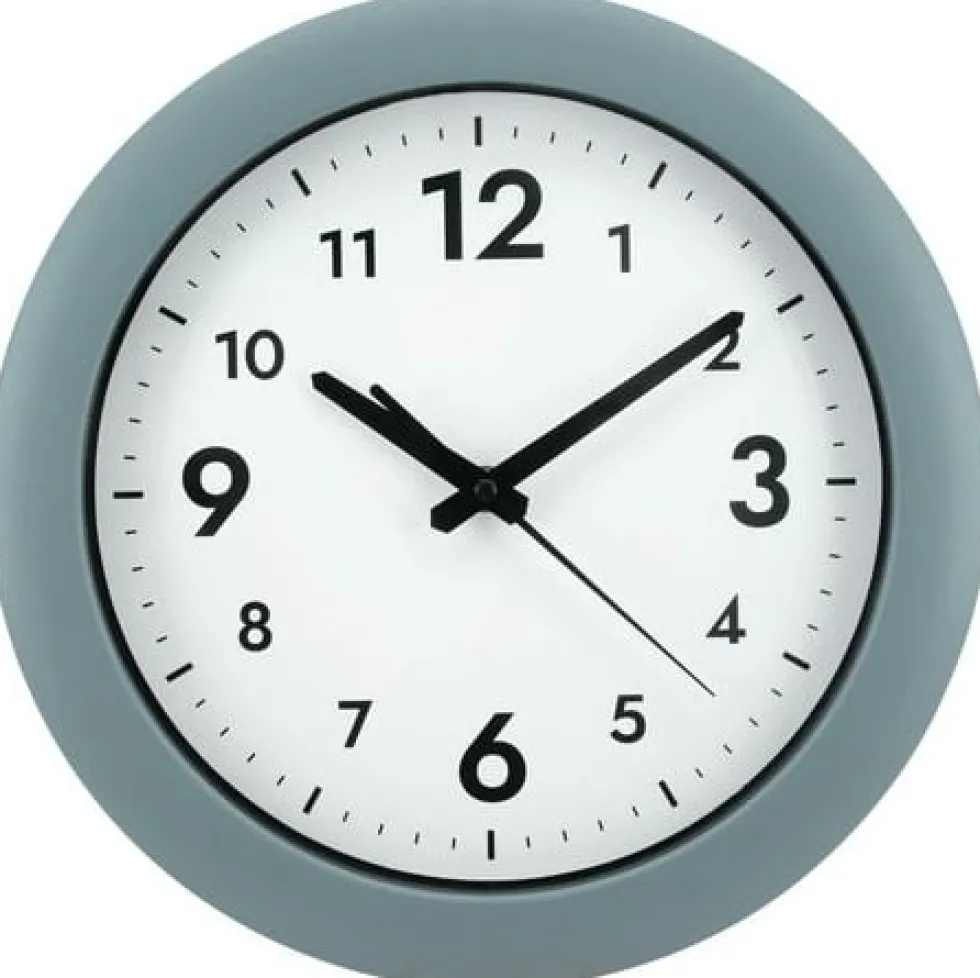 Väggur Easytime Ø30cm grå