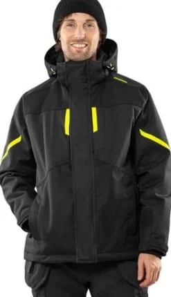 Vinterjacka Airtech 4058 Svart/Gul XS