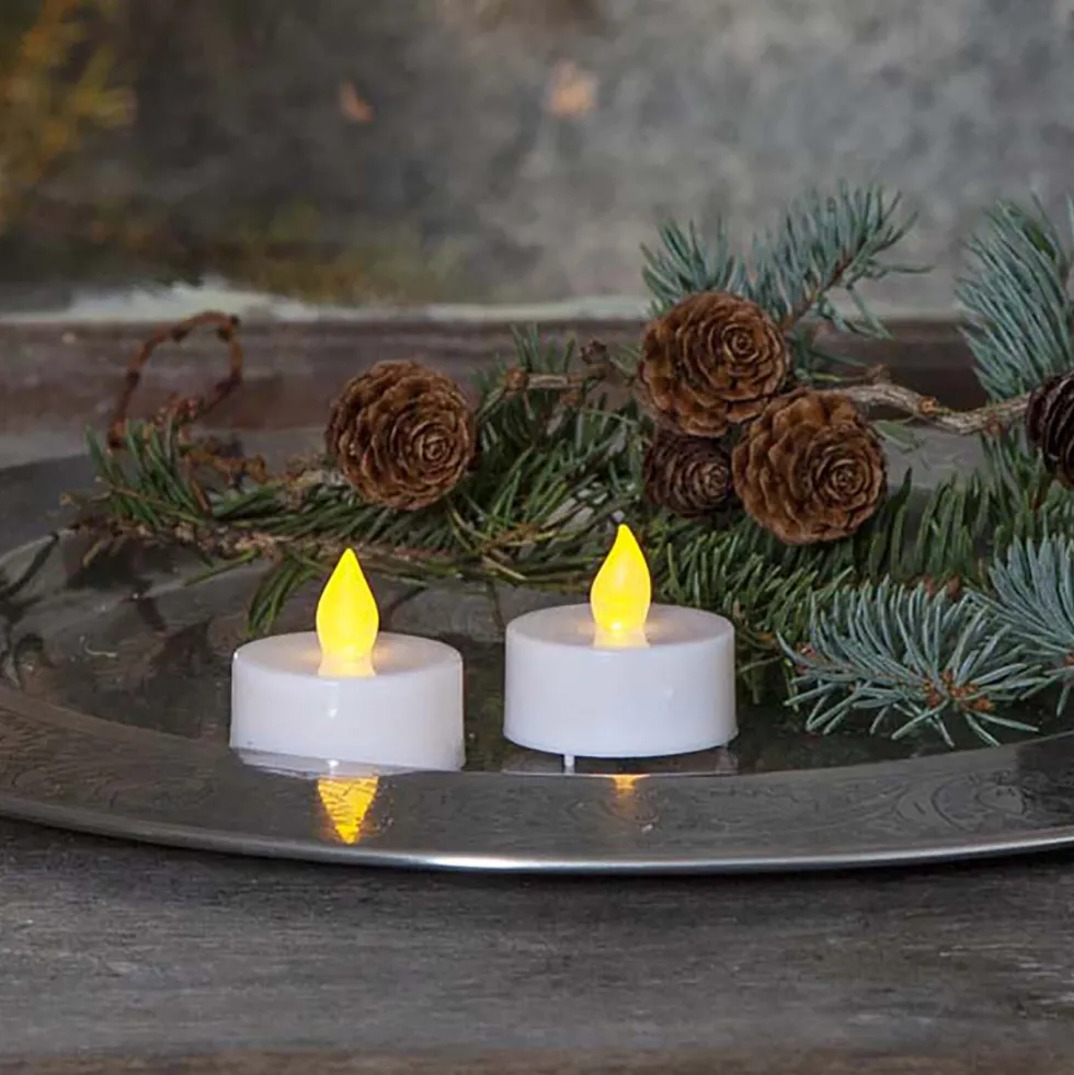 Värmeljus LED-ljus 2/fp
