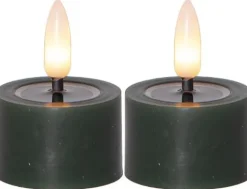 Värmeljus STAR T LED Flow grön 2/fp