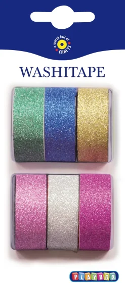 Washitape glitter 6/fp
