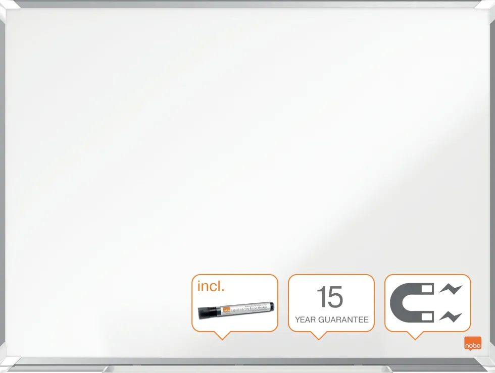 Whiteboard NOBO premium stål 60x45cm
