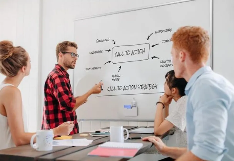 Whiteboard tillbehörsbox vit